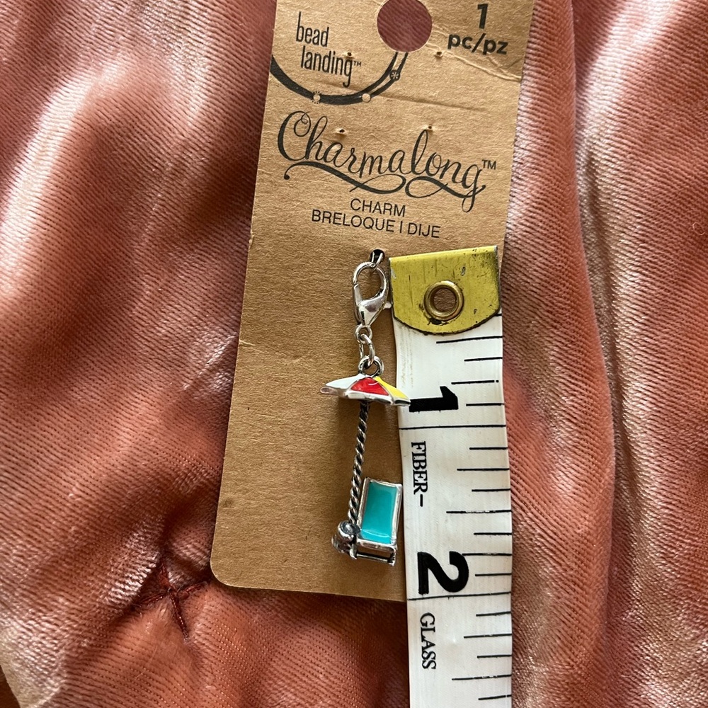 Bead Landing Charmalong Vacation Beach Chair Umbrella Vacation Jewelry Souvenir - Picture 5 of 5